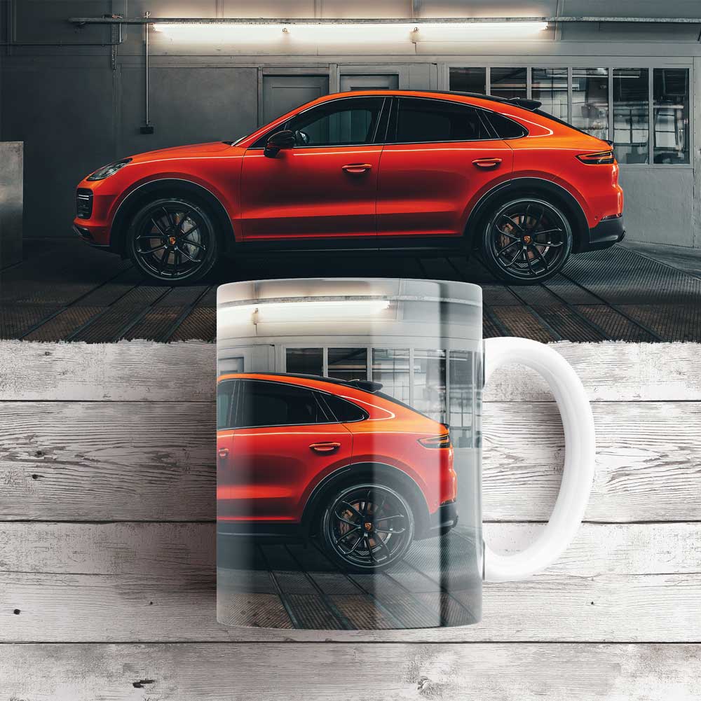 Чашка з зображенням Porsche Cayenne Coupe