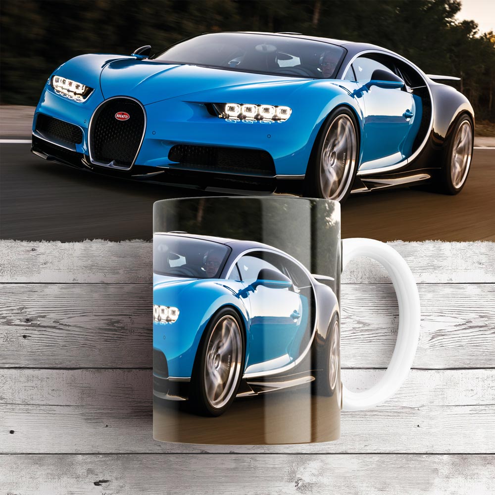 Чашка з фотографією Bugatti Chiron