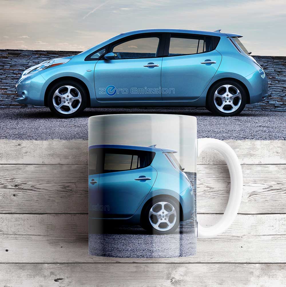 Чашка з зображенням Nissan Leaf (1 покоління)