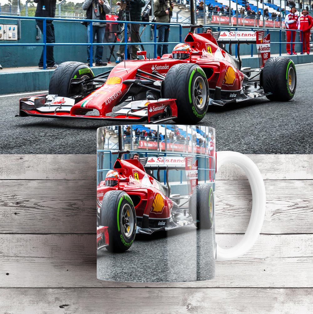 Чашка з болідом Ferrari Кімі Райкконена