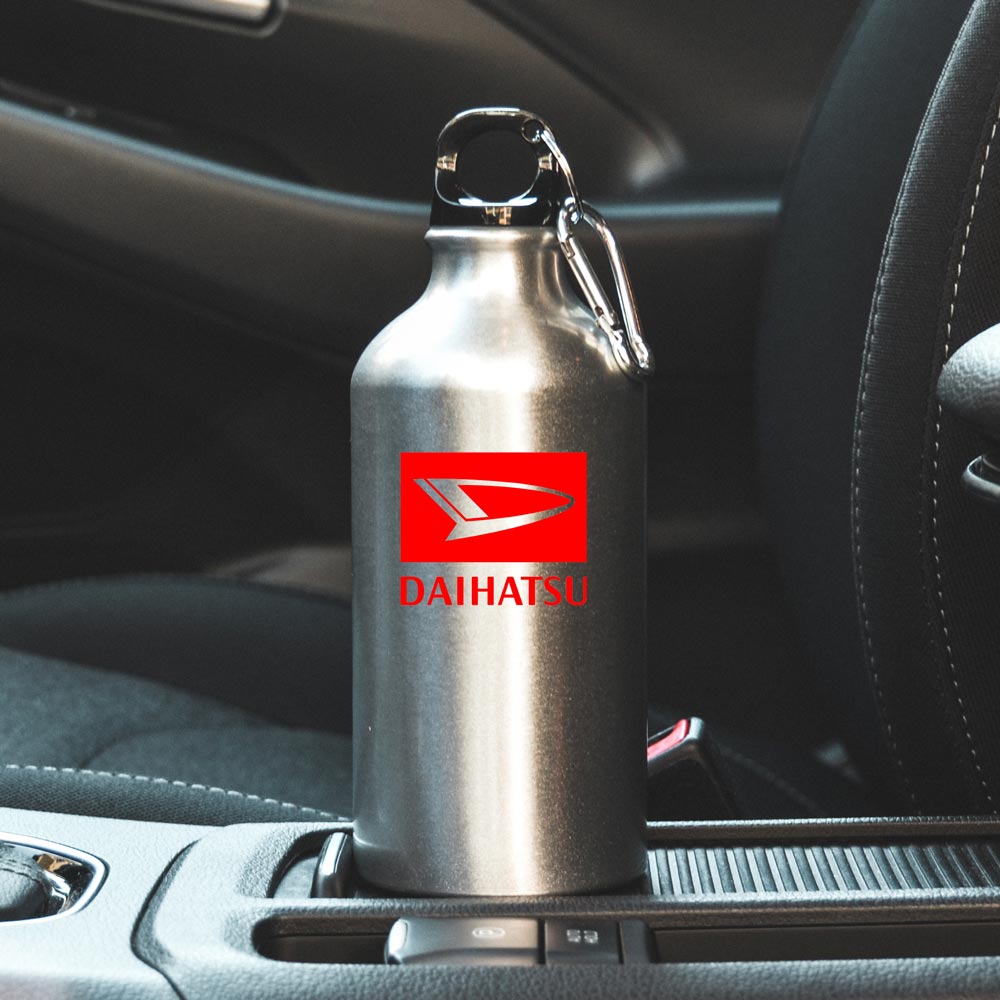 Пляшка спортивна з логотипом Daihatsu срібляста