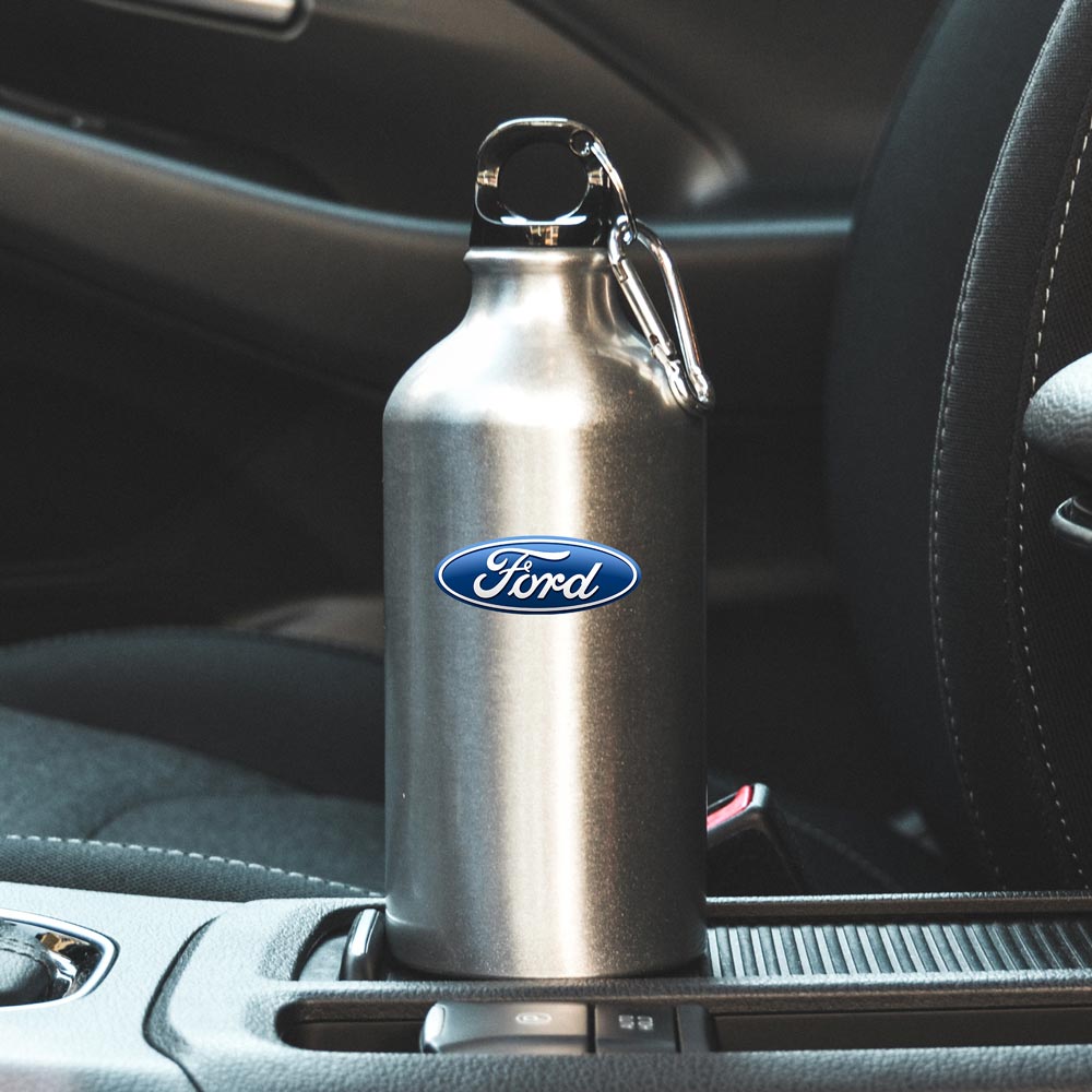Пляшка спортивна з логотипом Ford срібляста