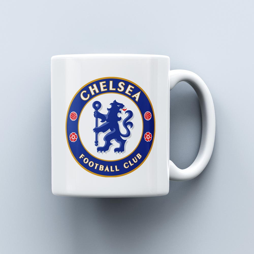 Чашка з логотипом футбольного клубу Челсі