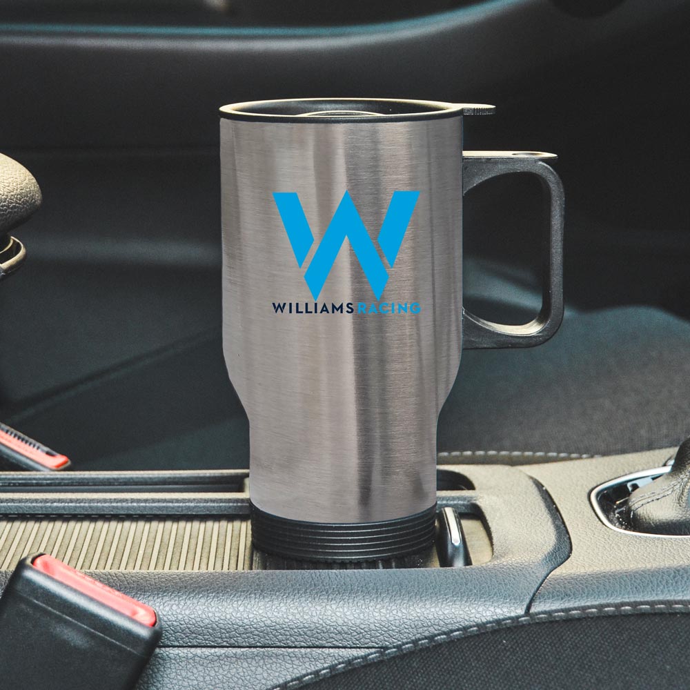 Термокухоль автомобільний з логотипом Williams Racing сріблястий